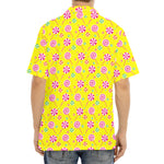 Cute Lollipop Pattern Print Aloha Shirt