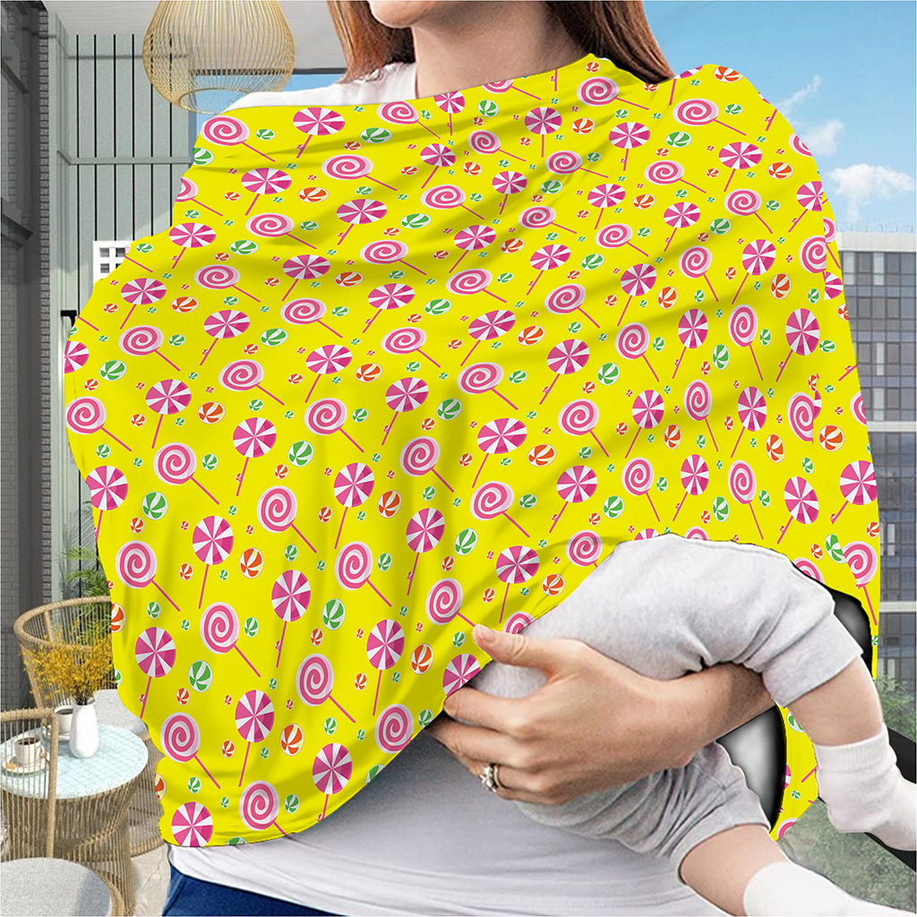 Cute Lollipop Pattern Print Baby Seat Cover
