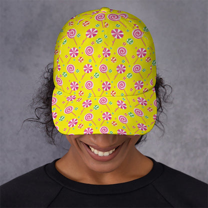 Cute Lollipop Pattern Print Baseball Cap