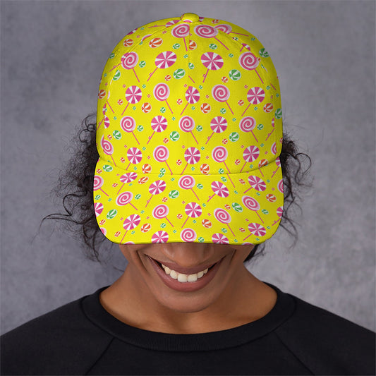 Cute Lollipop Pattern Print Baseball Cap