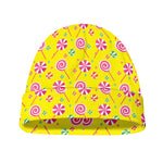 Cute Lollipop Pattern Print Beanie