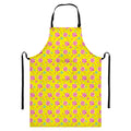 Cute Lollipop Pattern Print Bib Apron With Pocket