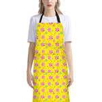 Cute Lollipop Pattern Print Bib Apron With Pocket