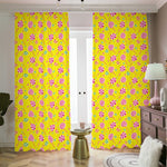 Cute Lollipop Pattern Print Blackout Pencil Pleat Curtains