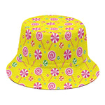 Cute Lollipop Pattern Print Bucket Hat