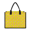 Cute Lollipop Pattern Print Canvas Tote Bag