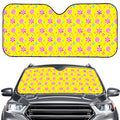 Cute Lollipop Pattern Print Car Windshield Sun Shade