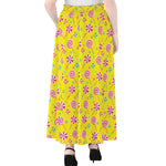 Cute Lollipop Pattern Print Chiffon Maxi Skirt