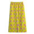 Cute Lollipop Pattern Print Cotton Front Slit Maxi Skirt