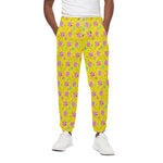 Cute Lollipop Pattern Print Cotton Pants