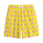 Cute Lollipop Pattern Print Cotton Shorts