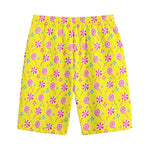 Cute Lollipop Pattern Print Cotton Shorts