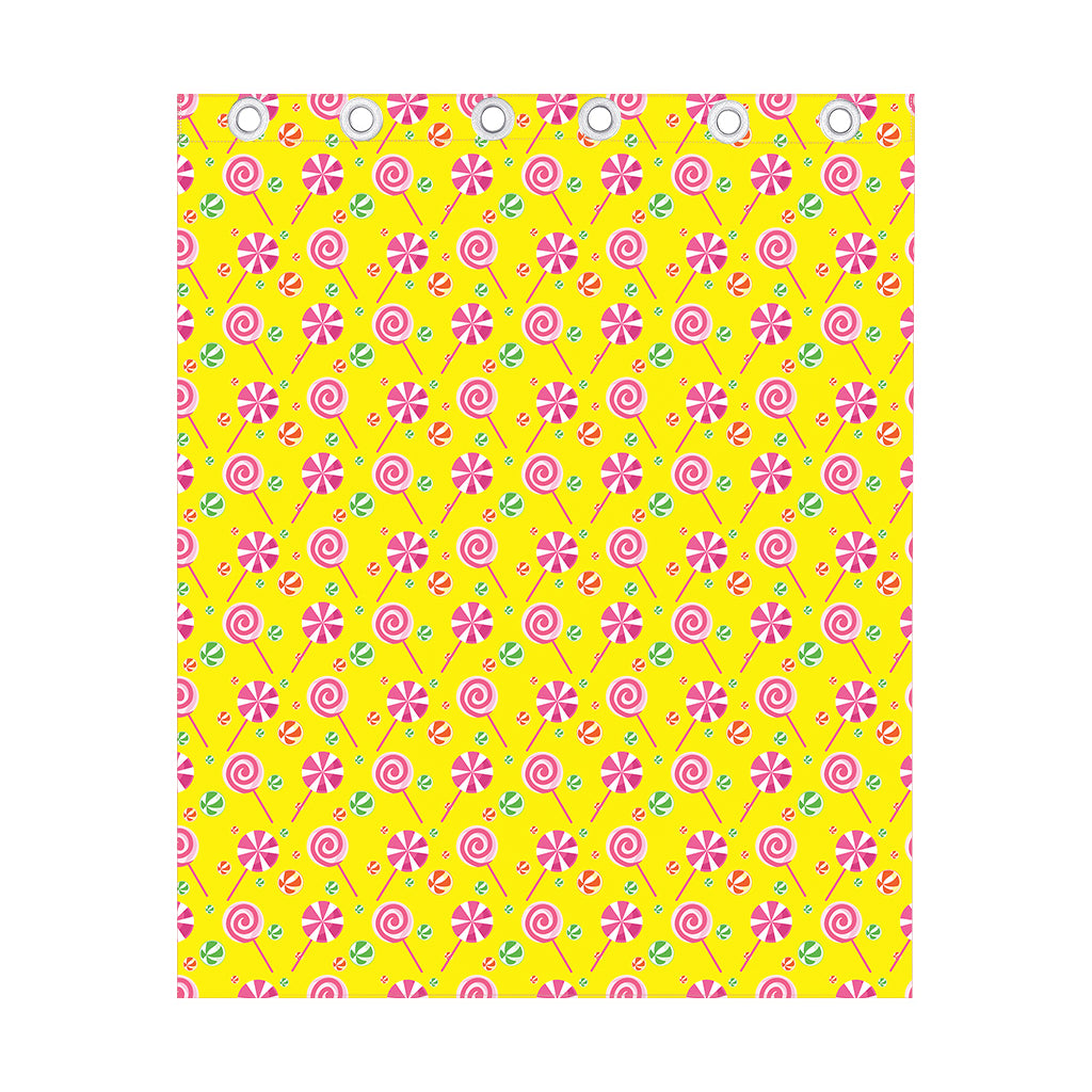 Cute Lollipop Pattern Print Curtain