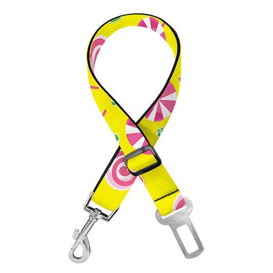 Cute Lollipop Pattern Print Dog Seat Belt