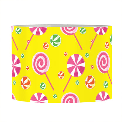Cute Lollipop Pattern Print Drum Lamp Shade