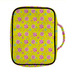 Cute Lollipop Pattern Print Front Pocket Bible Bag