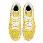 Cute Lollipop Pattern Print High Top Leather Sneakers