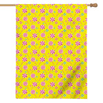 Cute Lollipop Pattern Print House Flag