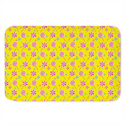 Cute Lollipop Pattern Print Indoor Door Mat