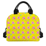 Cute Lollipop Pattern Print Insulated Lunch Bag