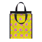 Cute Lollipop Pattern Print Insulated Lunch Tote