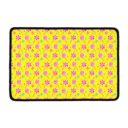 Cute Lollipop Pattern Print Kitchen Mat