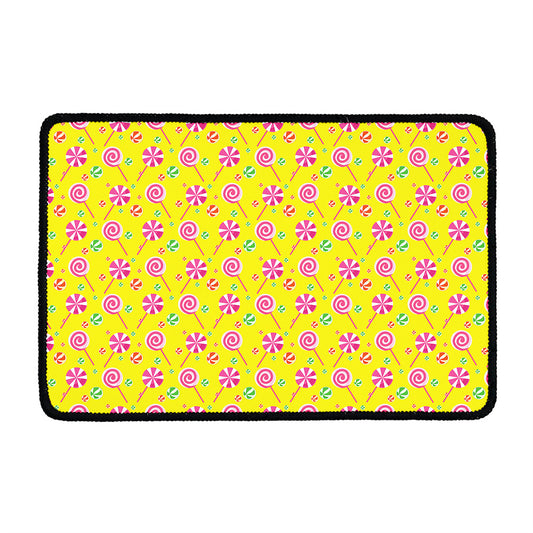 Cute Lollipop Pattern Print Kitchen Mat
