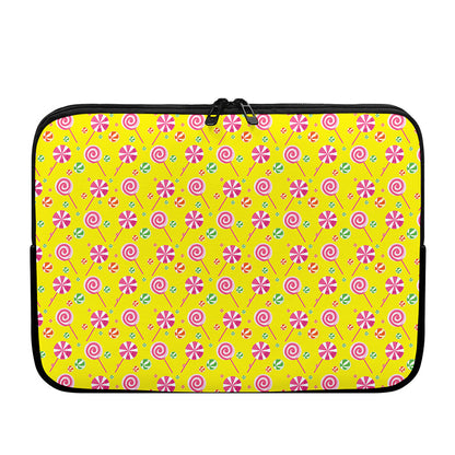 Cute Lollipop Pattern Print Laptop Sleeve