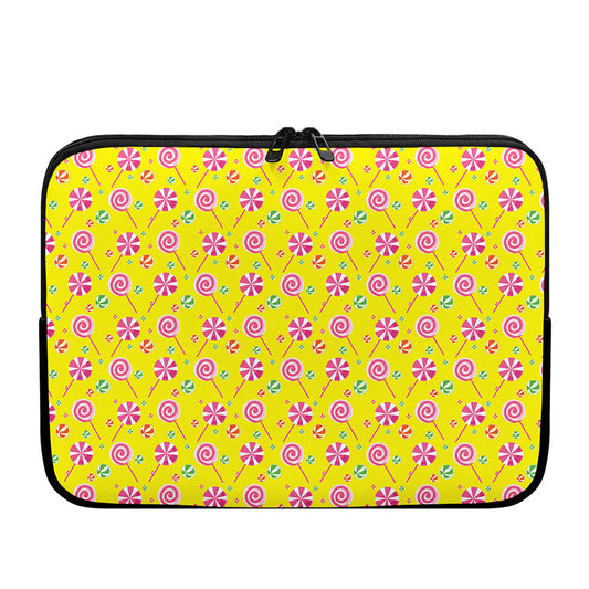 Cute Lollipop Pattern Print Laptop Sleeve