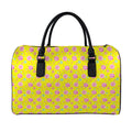 Cute Lollipop Pattern Print Leather Duffel Bag