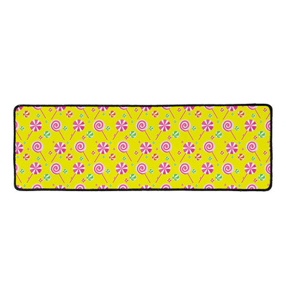 Cute Lollipop Pattern Print Long Kitchen Mat