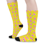 Cute Lollipop Pattern Print Long Socks