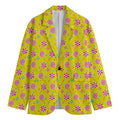 Cute Lollipop Pattern Print Men's Cotton Blazer