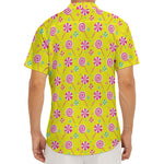 Cute Lollipop Pattern Print Men's Deep V-Neck Shirt