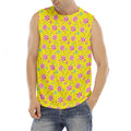 Cute Lollipop Pattern Print Men's Fitness Tank Top