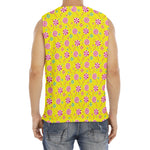 Cute Lollipop Pattern Print Men's Fitness Tank Top