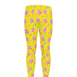 Cute Lollipop Pattern Print Men's leggings