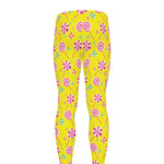 Cute Lollipop Pattern Print Men's leggings