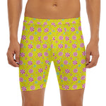 Cute Lollipop Pattern Print Men's Long Boxer Briefs