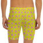 Cute Lollipop Pattern Print Men's Long Boxer Briefs