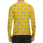 Cute Lollipop Pattern Print Men's Long Sleeve Rash Guard