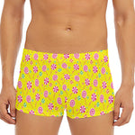 Cute Lollipop Pattern Print Men's Short Boxer Briefs