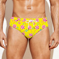 Cute Lollipop Pattern Print Men's Swim Briefs