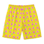Cute Lollipop Pattern Print Men's Swim Trunks