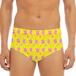 Cute Lollipop Pattern Print Men's Triangle Swim Briefs