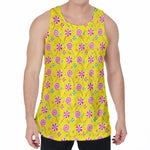 Cute Lollipop Pattern Print Men's Velvet Tank Top