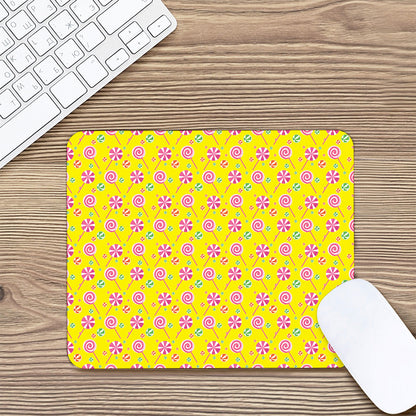 Cute Lollipop Pattern Print Mouse Pad
