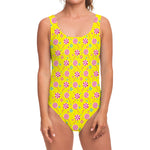 Cute Lollipop Pattern Print One Piece Swimsuit