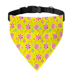 Cute Lollipop Pattern Print Over The Collar Dog Bandana