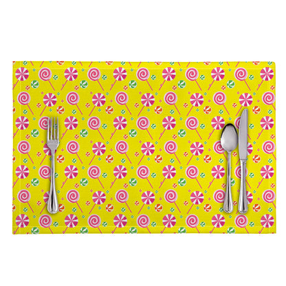 Cute Lollipop Pattern Print Placemat